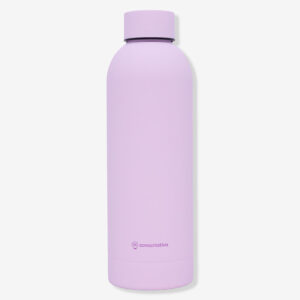 Garrafa Térmica Max Emborrachada 500ml Lilás Zonacriativa