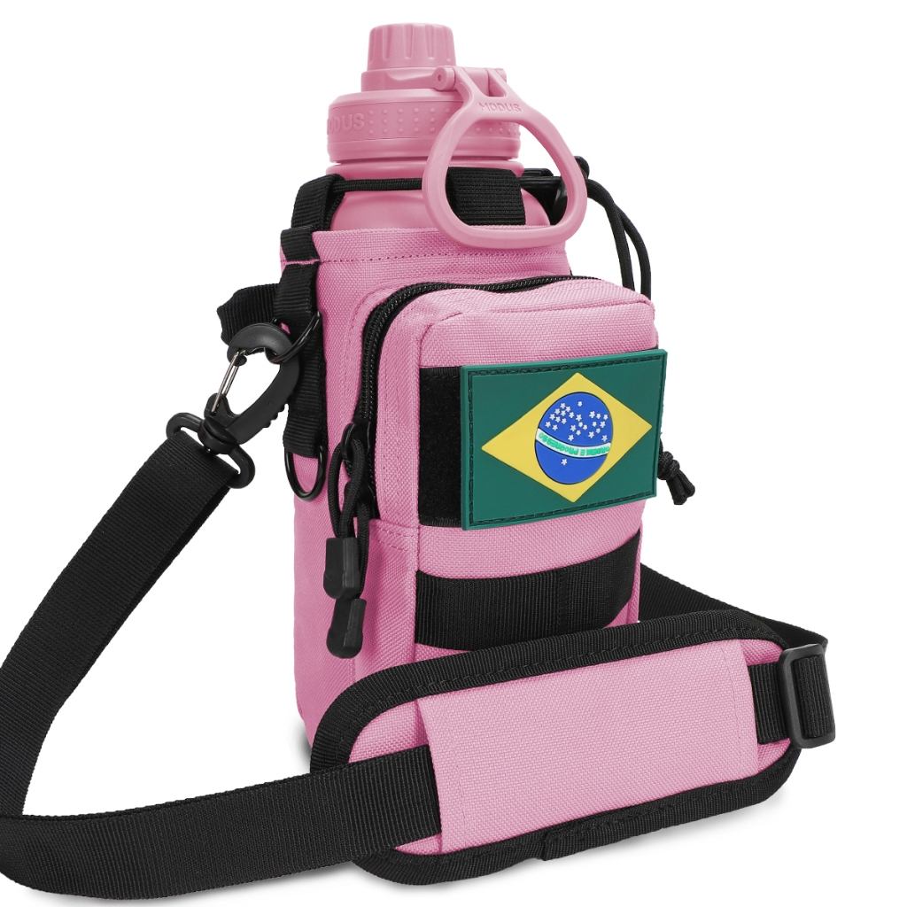 Garrafa Térmica Modus 1 litro Aço Inoxidável Com Alça Paracord Corda