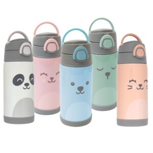 Garrafa Térmica Parede Dupla 400ml 15x25cm 3+ Meses Da Buba Zoo