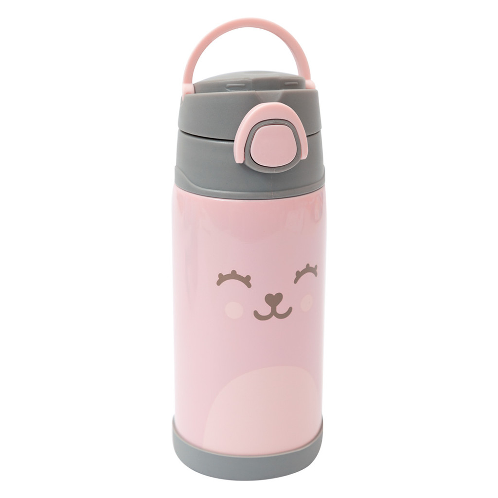 Garrafa Térmica Parede Dupla Gummy Rosa Buba 400ml — Cozinha e Utensílios