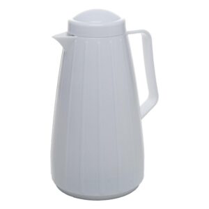 Garrafa Térmica Pequena Carrossel 400ml Branca Plástico Wolff