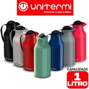 Garrafa Térmica Siena Unitermi 1 Litro P Café Chá Leite Água Quente