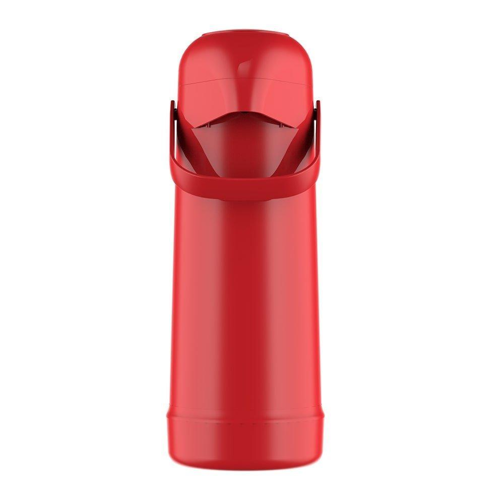 Garrafa Térmica Termolar Magic Pump 1 Litro Pressão 8700 Lisa Vermelha — Cozinha e Utensílios