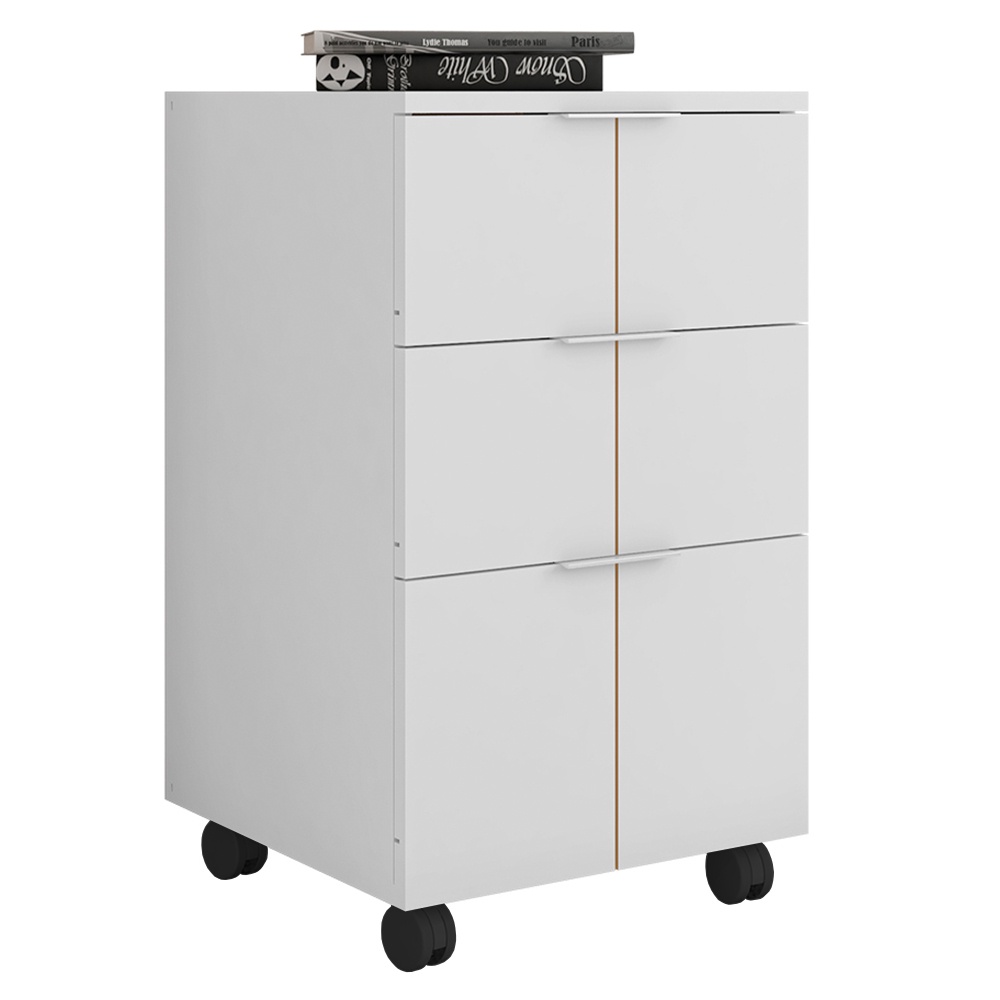 Gaveteiro Para Escritorio Organizador Branco Cubic Caemmun