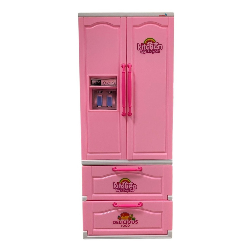 Geladeira Infantil de Brinquedo Rosa