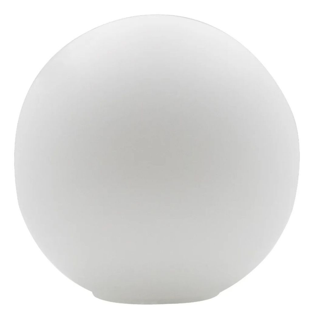 Globo De Vidro 14cm Fosco branco Leitoso e Esfera Para Pendente — Decoração