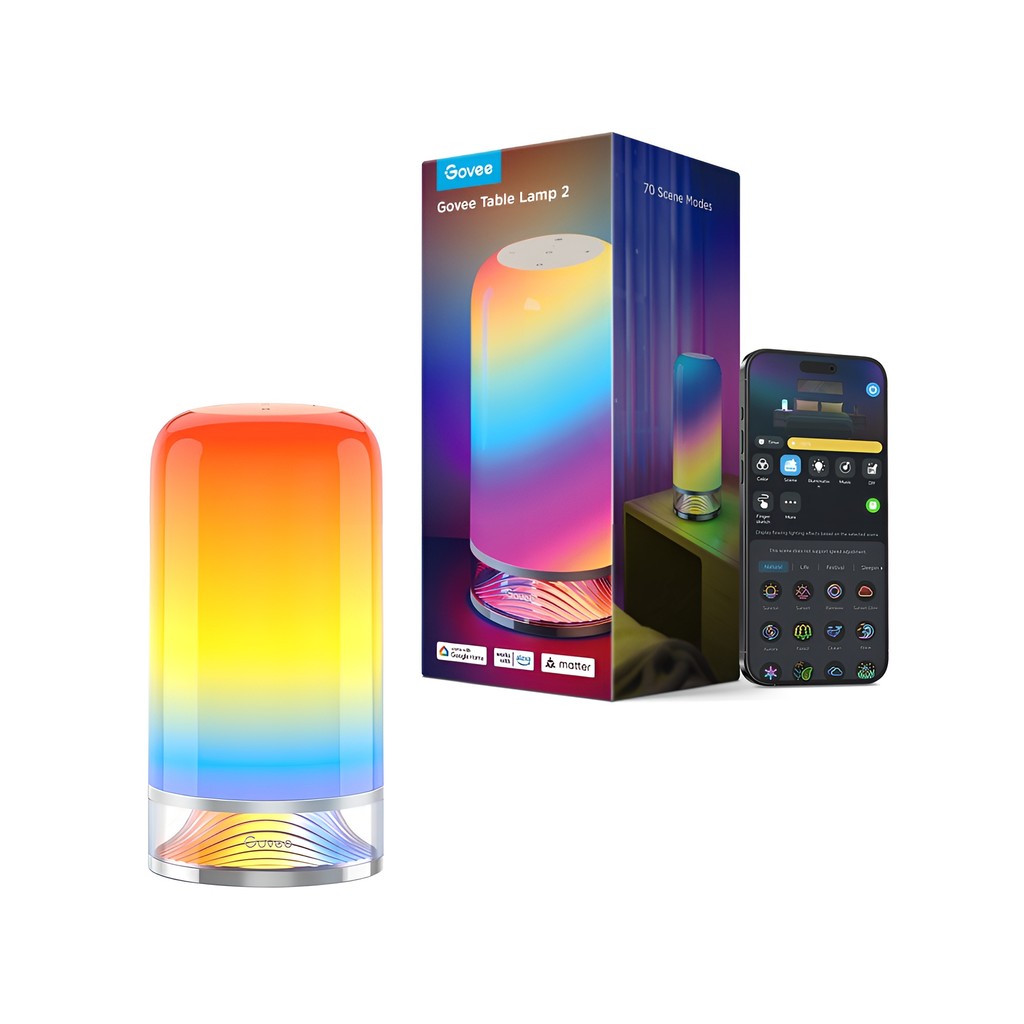 Govee Luminária Mesa Rgbicww Wifi Bluetooth Alexa Google — Decoração