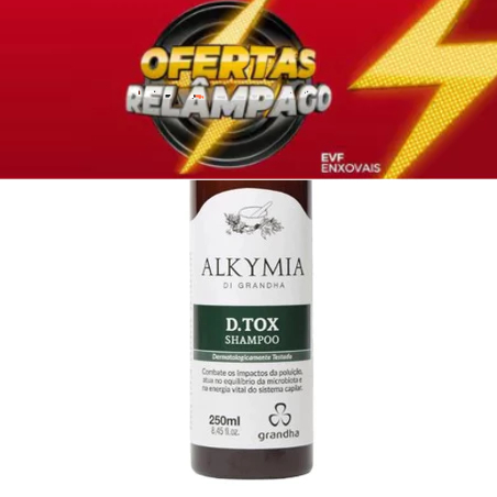 Grandha Shampoo de Limpeza Profunda DTox 250ml Detox Ação antifúngica
