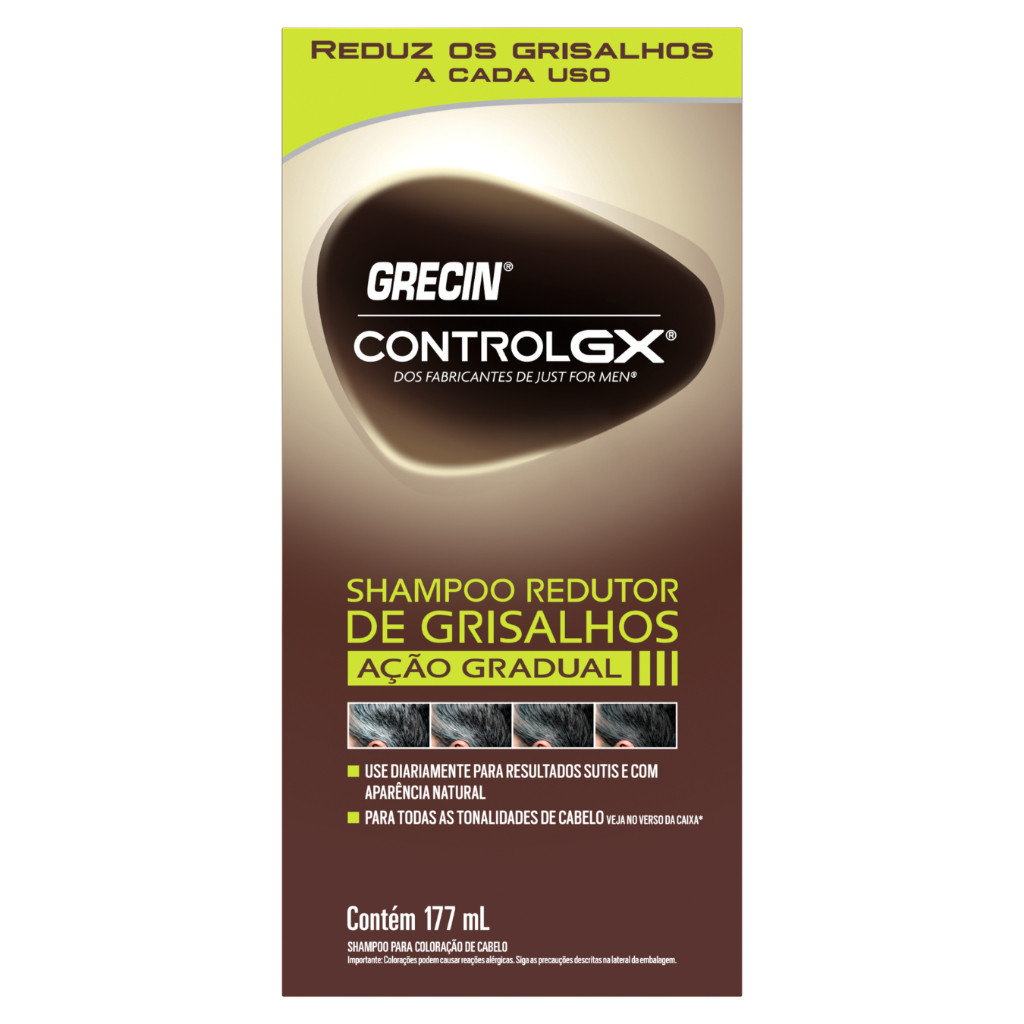 Grecin Control GX Shampoo Redutor Gradual de Grisalho 177ml — Cabelos