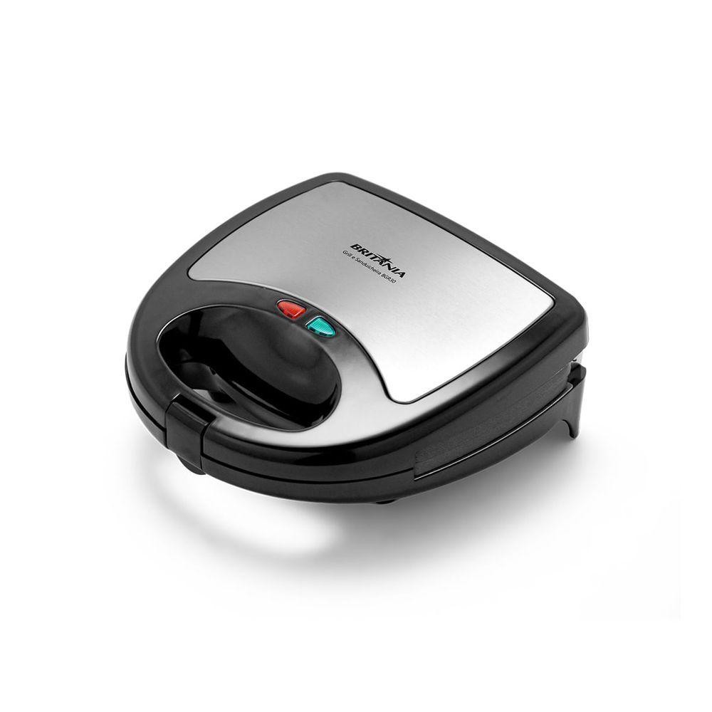 Grill E Sanduicheira Britânia 3 Chapas 750W 220V