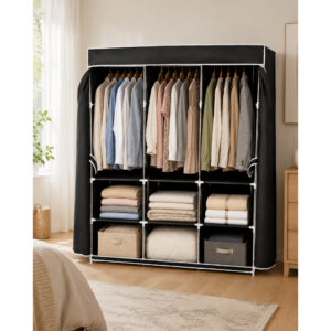 Guarda Roupa Casal Portátil Dobrável Solteiro Closet Organizador