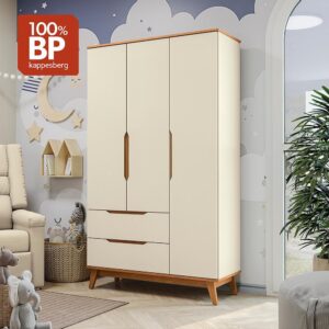 Guarda-Roupa Infantil 3 Portas 2 Gavetas Kappesberg Crescer