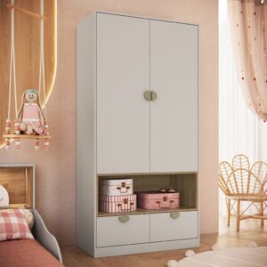 Guarda-Roupa Infantil Lille 2 Portas 2 Gavetas Arenas Art In Móveis