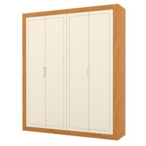 Guarda Roupa Infantil Tutto New 4 Portas Freijó Off White Matic