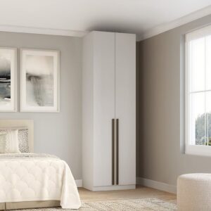 Guarda-roupa Modulado 2 Portas com Prateleiras 3 Gavetas e Cabideiros