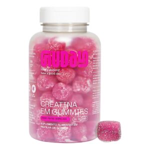 Guday Creatina Mastigável 30 Unidades Sabor Frutas Vermelhas