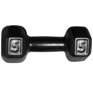 Halteres Emborrachado De 1kg á 5kg Peso Academia Dumbell Sextavado