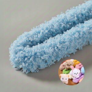 Haste de Chenille de Pelúcia 101cm Azul Pastel 1 unidade Art Montagem