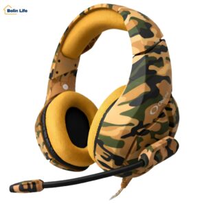 Headset Gamer com Fio Onistek 50mm Microfone Controle de Volume Cabo