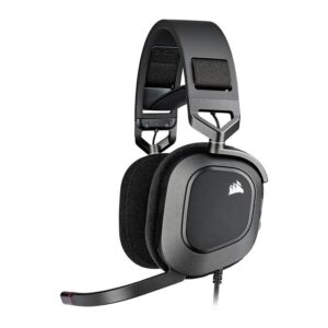 Headset Gamer Corsair HS80, RGB, Drivers 50mm, Preto