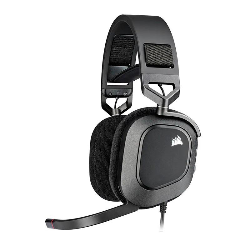Headset Gamer Corsair HS80, RGB, Drivers 50mm, Preto