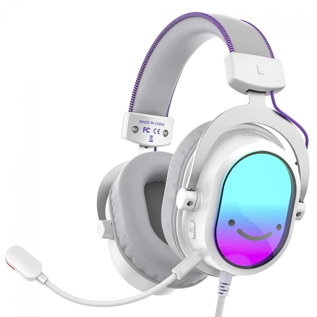 Headset Gamer Fifine Ampligame 7.1 Rgb Usb Branco — Games