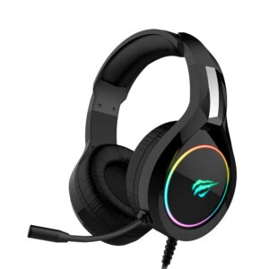 Headset Gamer Havit H2232D Blk RGB, Drivers 50mm, P3 e USB Áudio e