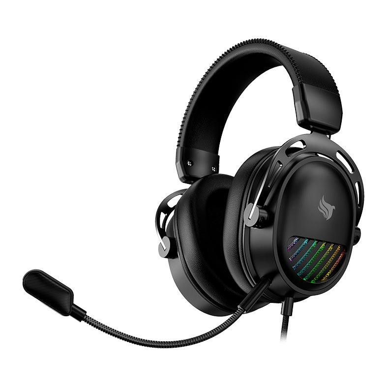 Headset Gamer Pichau Azuris Pro 7.1, Drivers 50mm, Preto