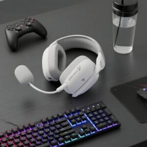 Headset Gamer Sem Fio Attack Shark L80PRO 3 Modos 20ms de Latência