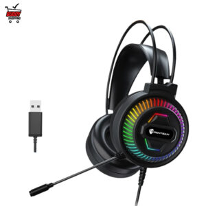 Headset Gamer USB Delta Com Microfone Som Potente RGB PC Aitek