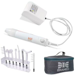 HF Alta Frequência Ibramed Kit com 08 Eletrodos Rack Organizador
