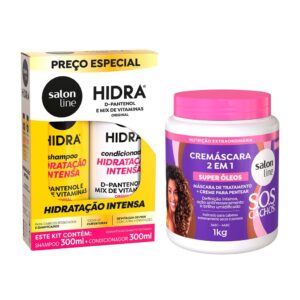 Hidratação para Cabelos Ressecados Shampoo Condicionador Cremáscara