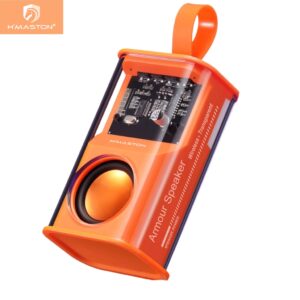 H’maston AM-24 Caixa De Som Bluetooth 5.0 Portátil Com Luz Rgb E