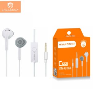 H’maston C550 Fone De Ouvido Com Fio e Microfone Fone de ouvido para