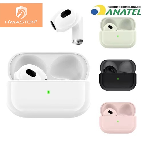 H'maston RS-15 Fone De Ouvido Bluetooth 5.3 Tws Sem Fio com Microfone