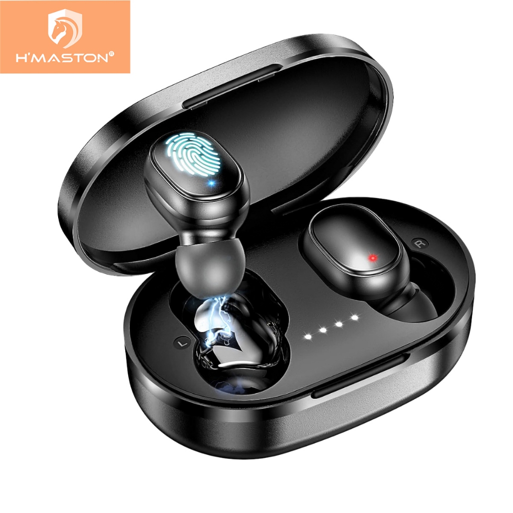 H'maston Rs-27 Fone De Ouvido Bluetooth 5.3 Sem Fio Fone Tws Duplo — Áudio e Fones