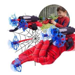 Homem Aranha Luva Lança Teia Com Máscara Infantil Brinquedo Super