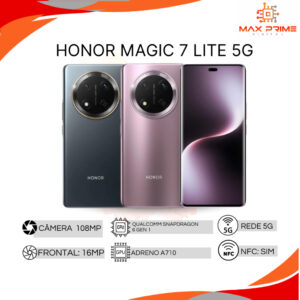 Honor Magic 7 Lite 5G 512GB, 12GB RAM, Câmera 108MP, Processador