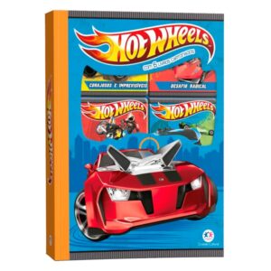 Hot Wheels Box Com 6 Livros Cartonados