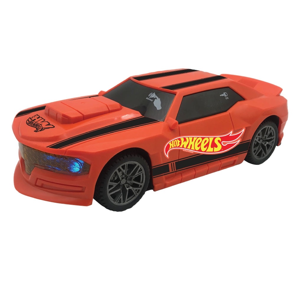 Hot Wheels Carro Flash Laranja com Luz e Som Multikids — Brinquedos