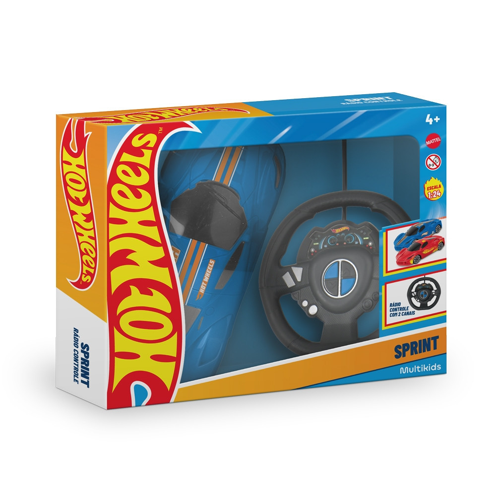Hot Wheels Carro RC Azul 2 Canais Multikids