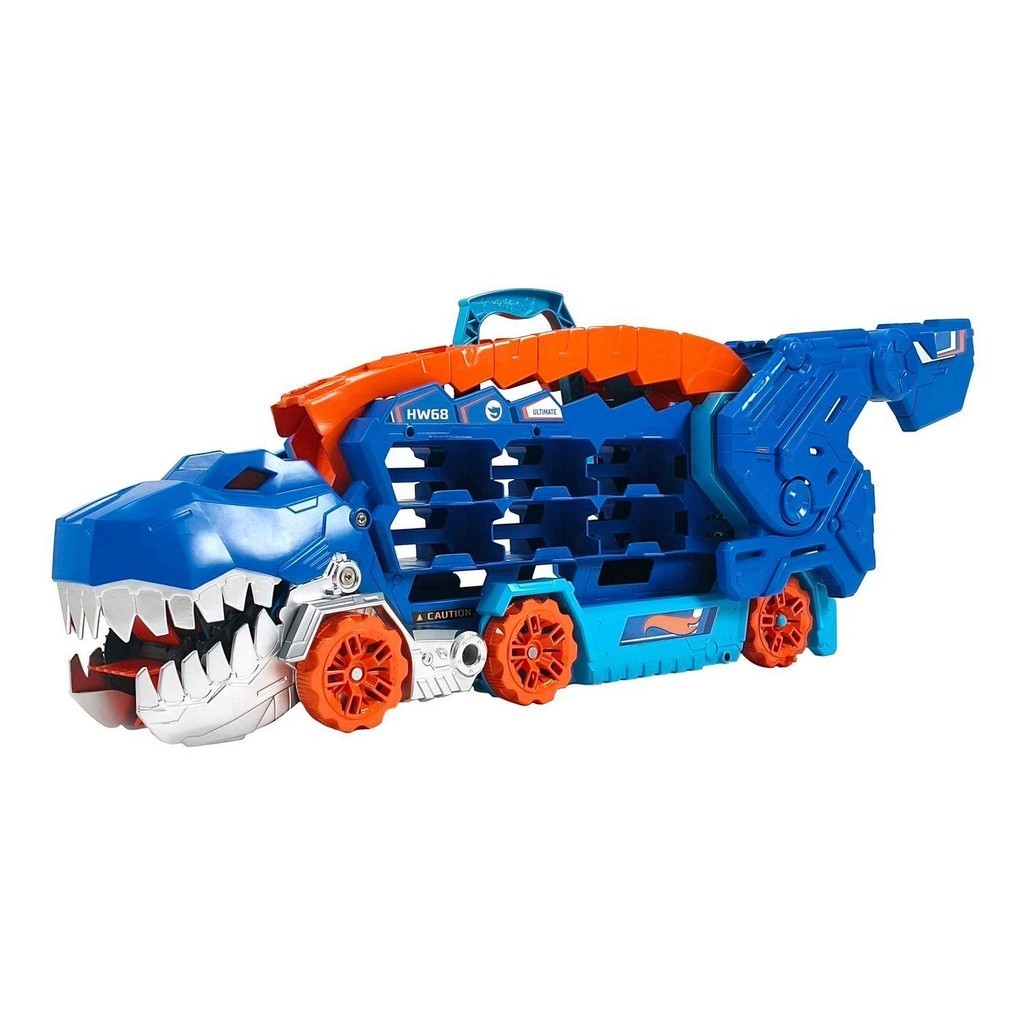 Hot Wheels City Pista Super Reboque de T Rex Mattel — Brinquedos