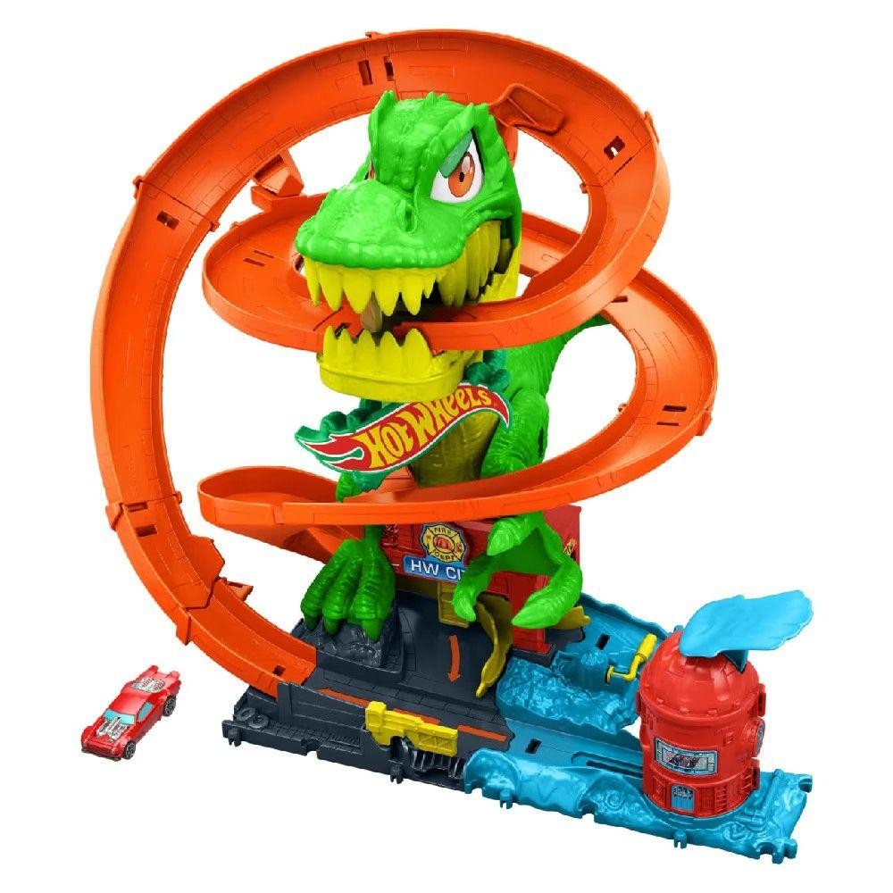 Hot Wheels City Pista T-Rex X Quartel de Bombeiros Mattel