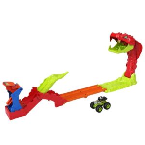 Hot Wheels Monster Trucks Pista Bone Shaker e Cobra Mattel