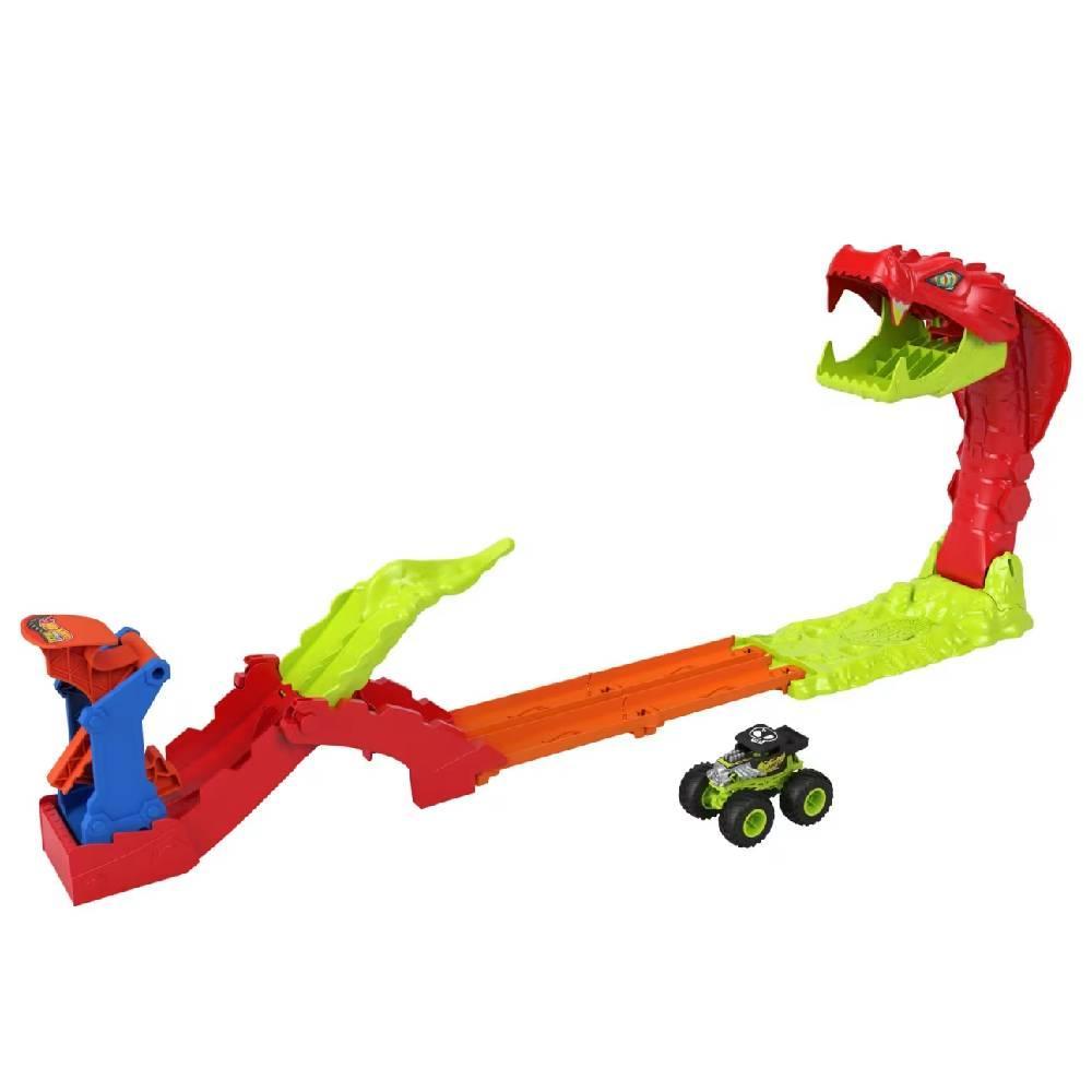 Hot Wheels Monster Trucks Pista Bone Shaker e Cobra Mattel