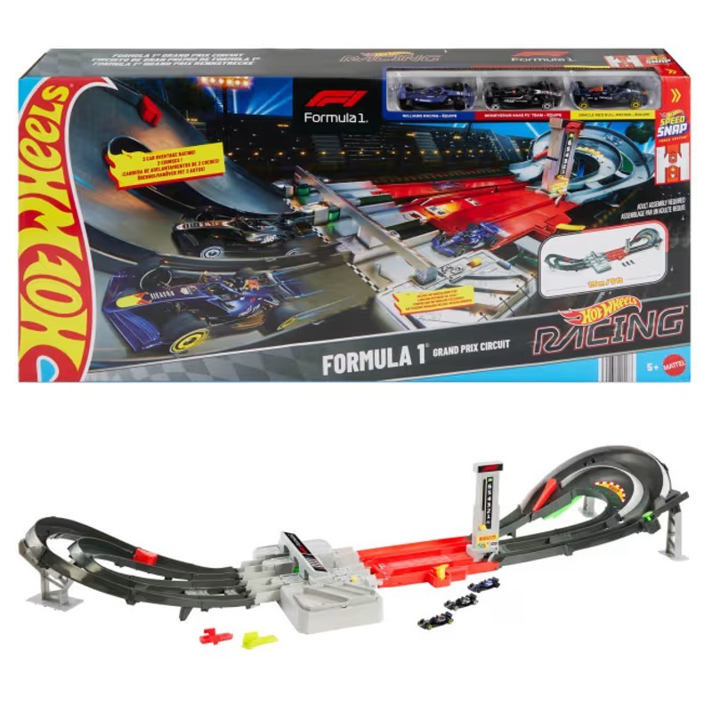 Hot Wheels Pista Racing F1 Circuito Grand Prix Mattel — Brinquedos