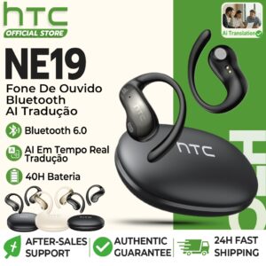 Htc NE19 Fone De Ouvido Bluetooth Gancho De Orelha AI Sem Fio