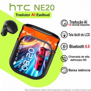 Htc NE20 AI Fone De Ouvido Bluetooth 6.0 Sem Fio Tws 135 Tradução