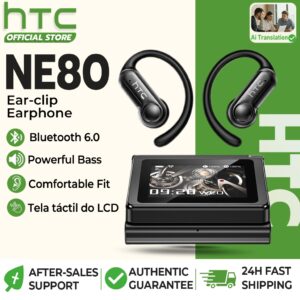 Htc NE80 Fone De Ouvido Bluetooth 6.0 Sem Fio Redução Ruído