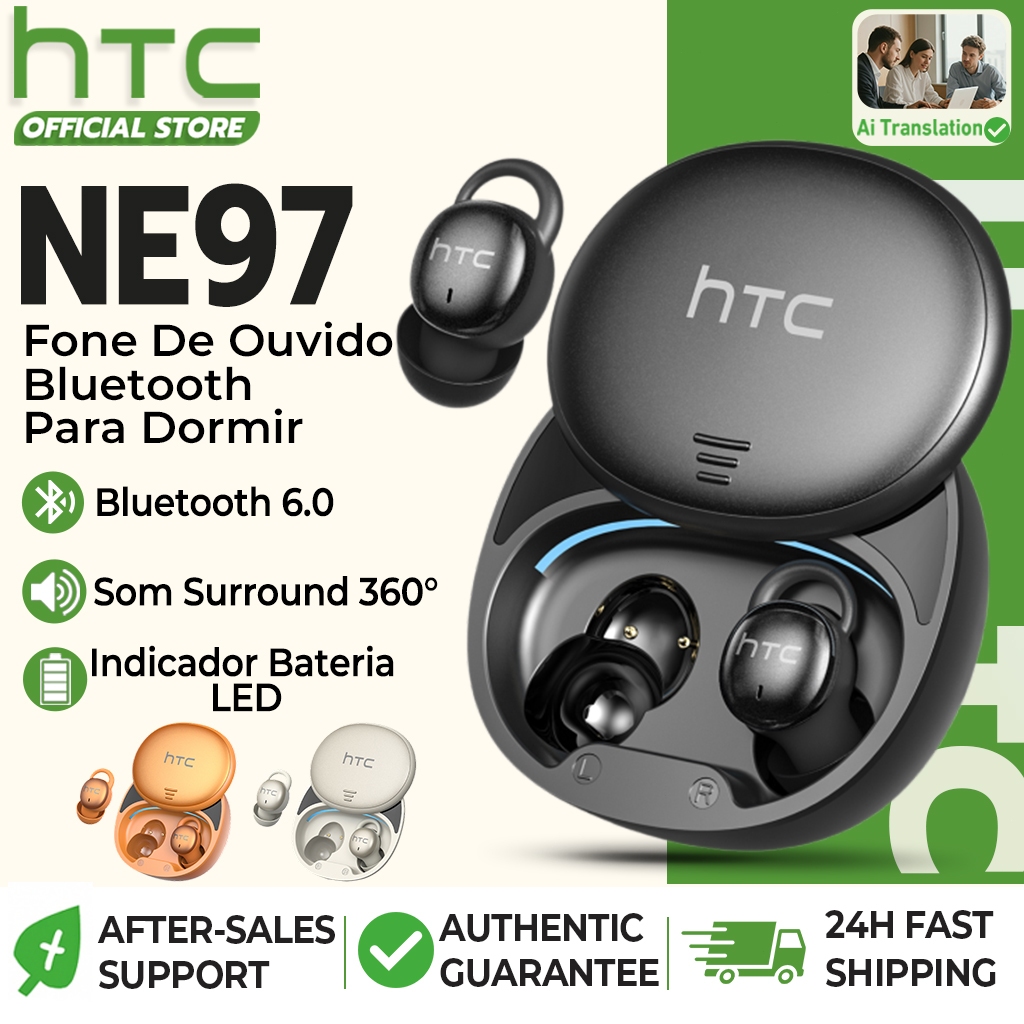 Htc NE97 Fone De Ouvido Bluetooth Para Dormir Slide Bluetooth 6.0